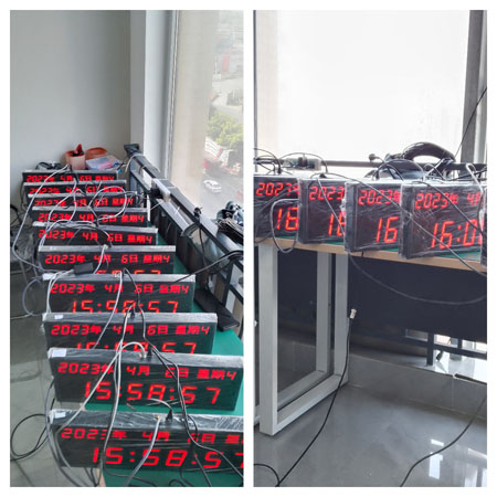 網絡日歷數字時鐘測試環節